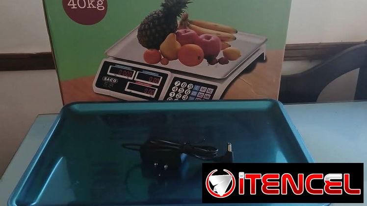 Báscula/Pesa/Balanza electrónica 40kg [kG-LB]