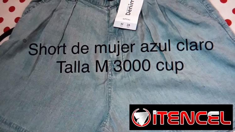 Vestidos de mujer  color  veiz  marca HM tallaXL. Shor  de mujer  azul  claro  talla M.