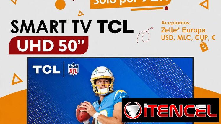 Smart TV TCL UHD 50 pulgadas