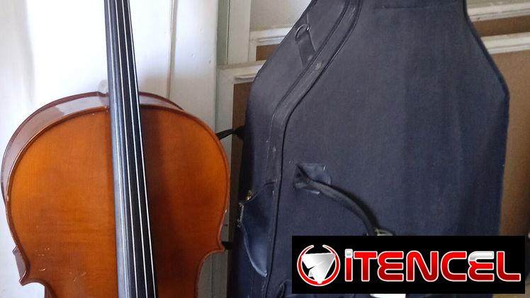 Vendo cello con doble forro, sus 4 cuerdas nuevas de repuesto