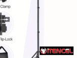 Kit de Soporte Ajustable para Fondo Fotográfico + Fondo de croma verde vibrante 2D plano,