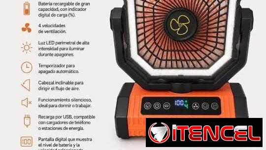 Ventiladores Recargables F6 modelo x13