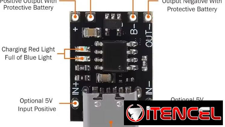 🔋 Módulo TP4056 Tipo C – Carga y Protege Baterías de Litio 3.7V
