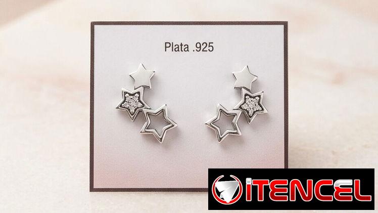 Aretes Pandora de plata Ale s’925