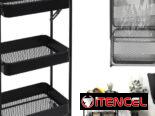 🛒 Carrito Organizador Plegable con Ruedas – Orden práctico y elegante!
