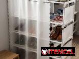 🚨Zapatera de 4 y 5 niveles con Cortina