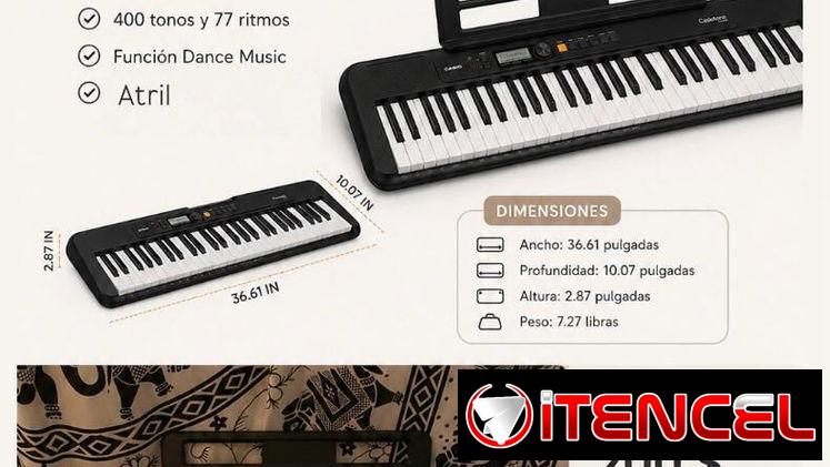 Piano eléctrico y de pilas recargables