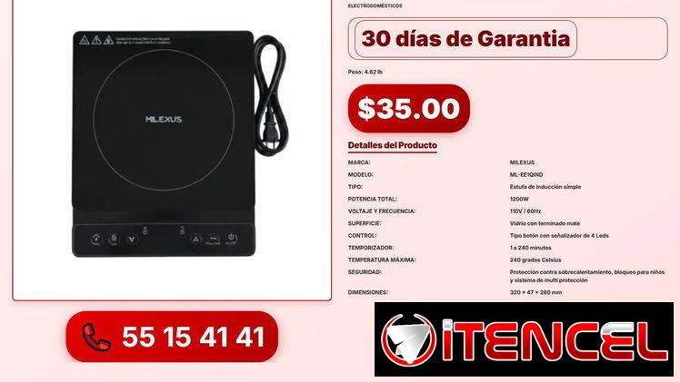 ESTUFA DE INDUCCIÓN SIMPLE MILEXUS VPT-0116