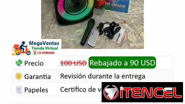 Bocina de 50 . 90 y 150 usd