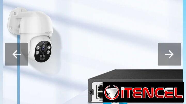 Kit de 6 cámaras 4k PTZ POE ip audiobidirecional