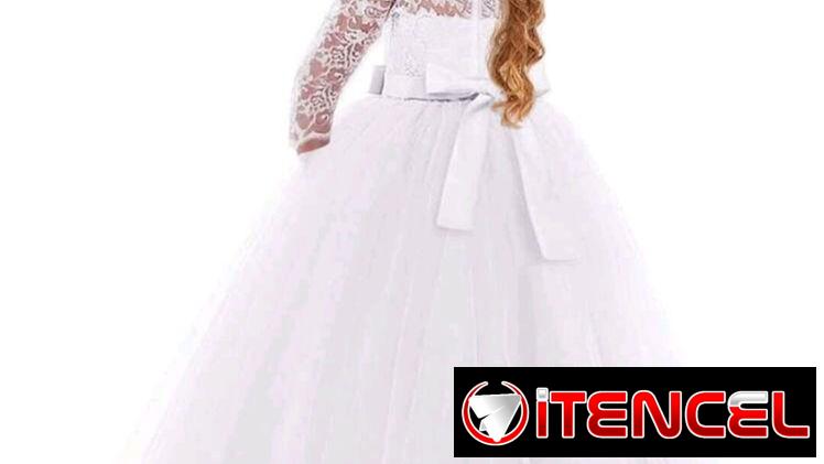 Vestido blanco para niña de 10-12 años SHEIN