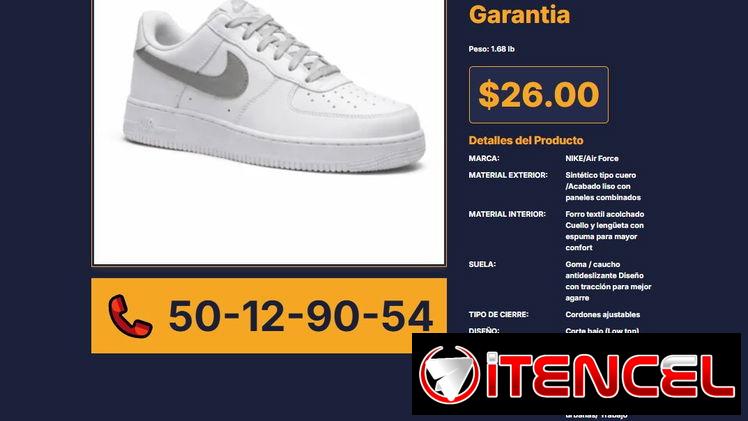 TENIS NIKE AIR FORCE BLANCO Y PLATEADO VPT# -0146