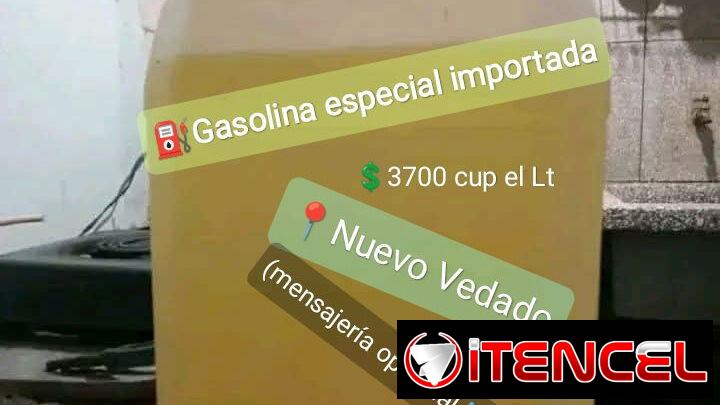 Gasolina especial importada a 💲 3700 cup el lt