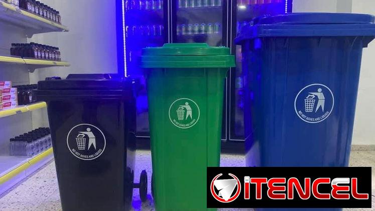 ‼️Cestos de basura / Tanques de basura resistentes con tapa y ruedas Entrega GRATIS‼️