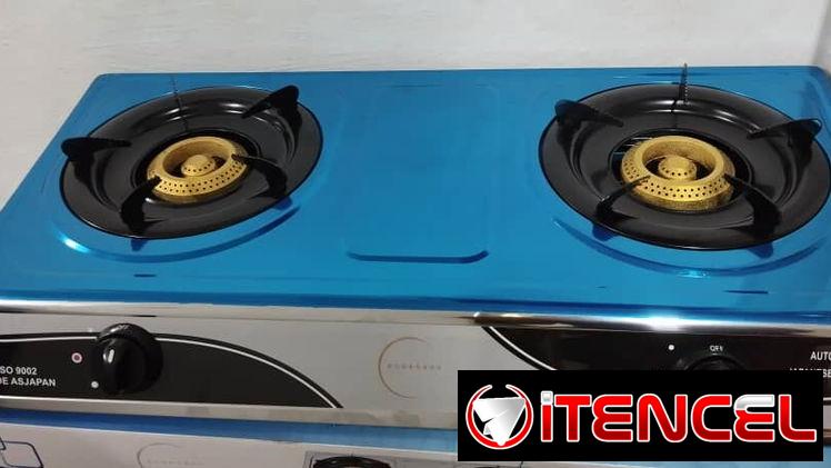 Cocina de 2 hornillas Rudenkov Tecnología Japonesa (son grandes)  *Dimensiones*  716 x 388 x 95 mm