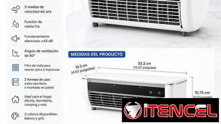 Aire Acondicionado Portátil Recargable