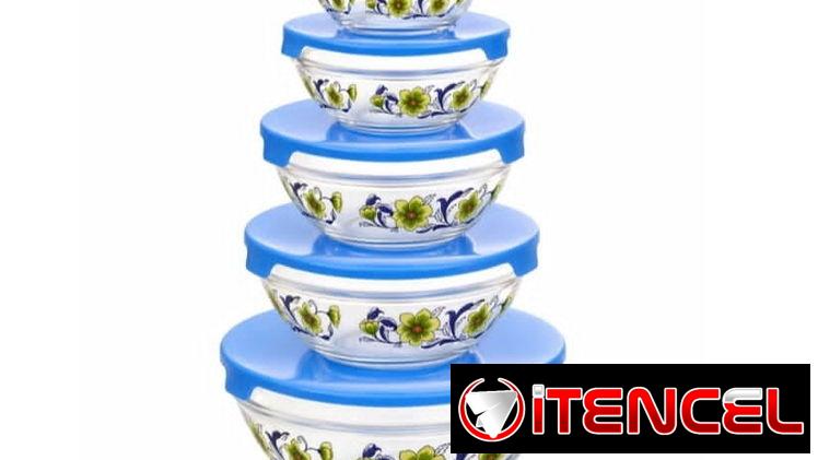 Set de 5 pozuelos de cristal en 3500 cup