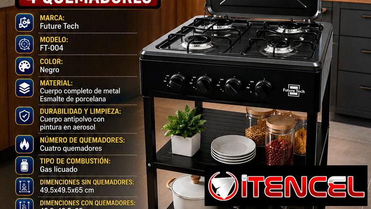 🥘 CON ORGANIZADOR 🥘 COCINA DE GAS FURUTE TECH CON ORGANIZADOR Y 4 Q. MENSAJERIA Y FACTURA. 📲 54833699