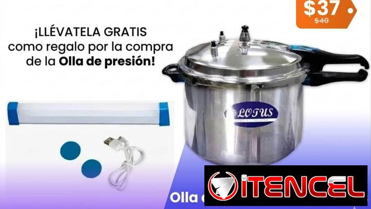 Olla de Presión de 5 L más una lámpara recargable como regalo