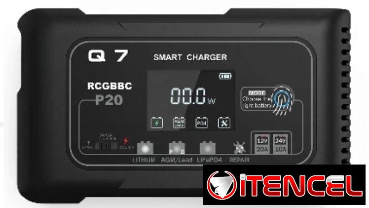 Cargador de baterías 12v/24v-20a .