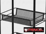 ☕️Carrito multifuncional de 3 niveles de metal con ruedas /35 usd☕️