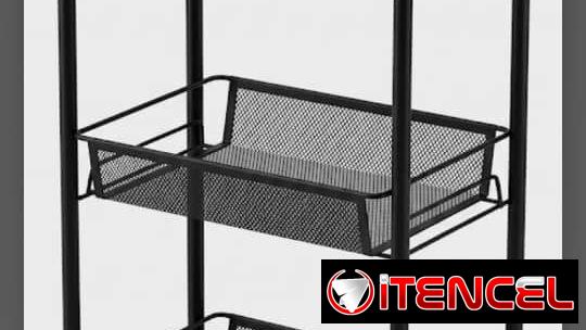 ☕️Carrito multifuncional de 3 niveles de metal con ruedas /35 usd☕️