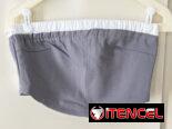 Crop top bustier color gris ,Talla 38 ( S/M). Blusa gris corta.