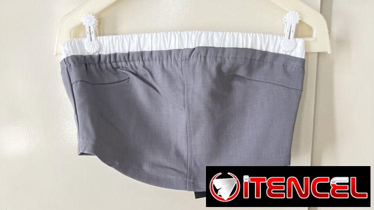 Crop top bustier color gris ,Talla 38 ( S/M). Blusa gris corta.