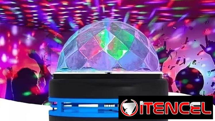 Luz de bola de discoteca RGB