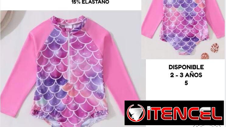 Trusas con mangas de niñas