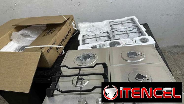 Cocina de gas Empotrada SAMSUNG 4 hornillas Acero Inoxidable Precio $ 510 USD transporte incluido,