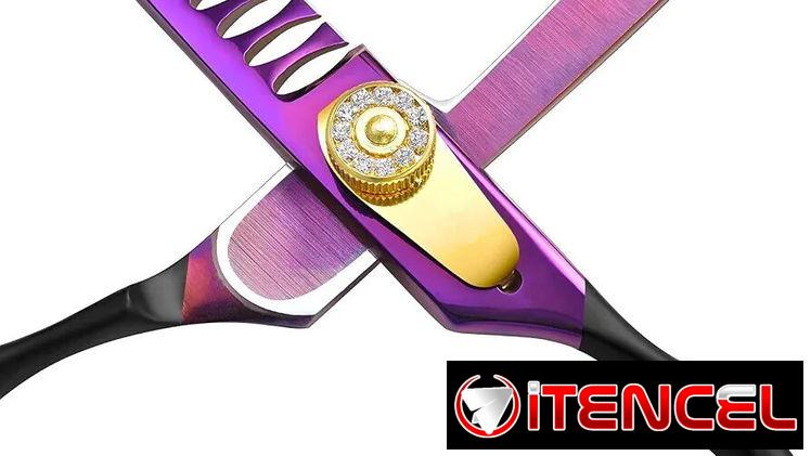 Purple Dragon Tijeras Profesional para Perros Entresacar / Grooming/ Peluquería — foto 2