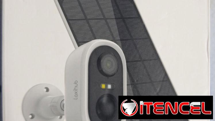 Camara recargable con panel solar