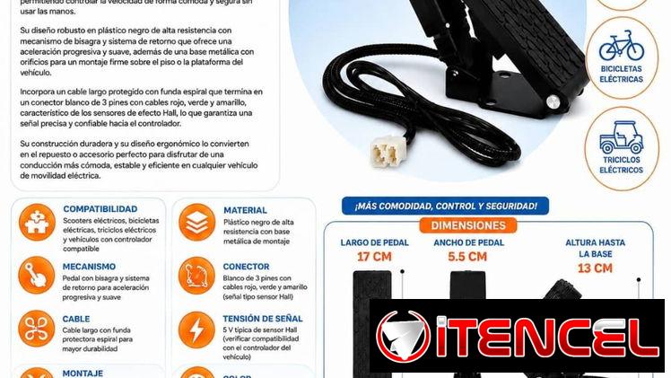 PEDAL ACELERADOR DE PIE