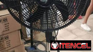 Ventilador con pedestal. Tipo ciclón.