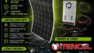 KIT  PANEL SOLAR  PARA TRICICLOS