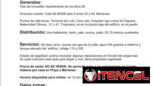Tengo 2️⃣ apartamentos (Centro Habana 1️⃣/4️⃣ y Lido 1️⃣/4️⃣) que permuto por una casa en Playa o Marianao 2️⃣/4️⃣