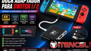 ✅Dock compatible con Nintendo Switch 1, Switch 2, Steam Deck, iPhone, Notebooks y más. Nuevo y sellado en caja.