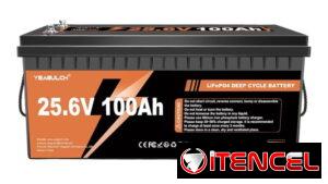 ⚡ ¡OFERTA ESPECIAL! Batería LiFePO4 Deep Cycle 25.6V 100Ah