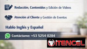 Busco empleo en Comunicación, Community Manager, Organización de eventos, redacción, casa de renta, admin d webside etc.