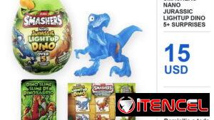 ZURU Smashers Nano Jurassic Lightup Dino 5+ Surprises