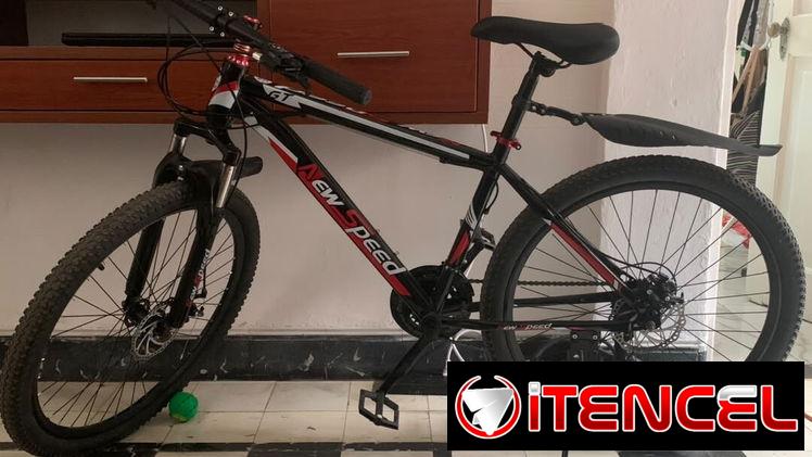 Bicicleta, todoterreno 26 con cuadro de acero alto carbono y mucho más, 21 velocidades — foto 4