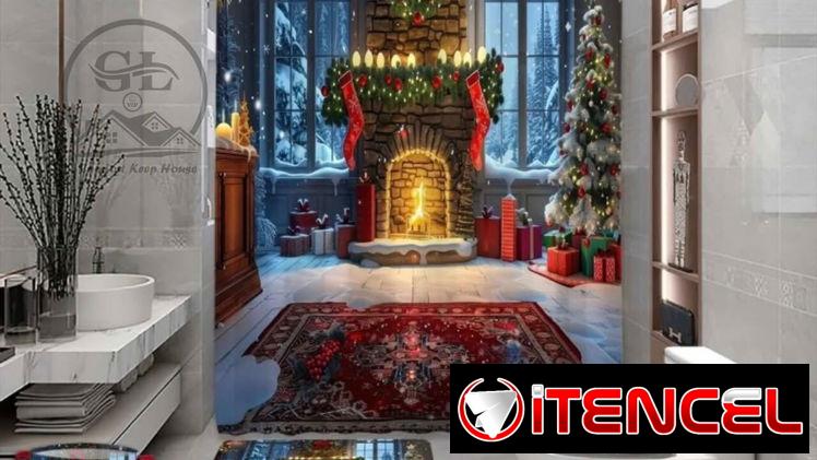 👑Set d baño Navideño d 5 piezas — foto 3