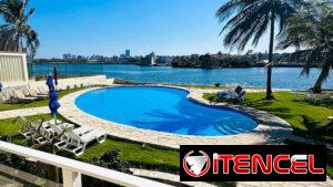 experiencia de lujo frente al mar con 7 habitaciones, piscina, wifi, billar y mas