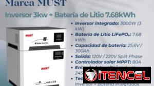Kit solar todo en 1 must fe 3 con 7