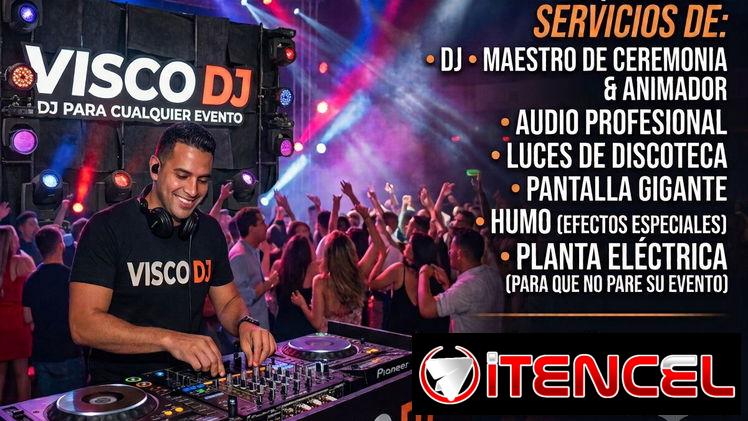 Servicios  de Dj con equipamiento  de Audio, Lues, Pantalla, Humo y Planta Electrica para su evento en la Habana