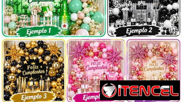 🎈Set cumpleaños 72 piezas