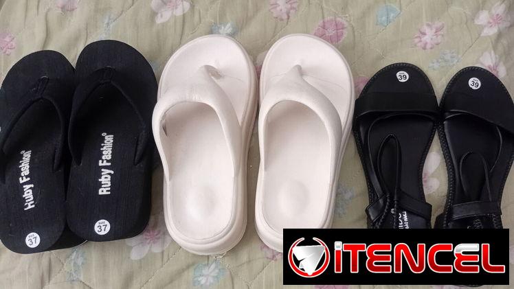 Chancletas altas y sandalias