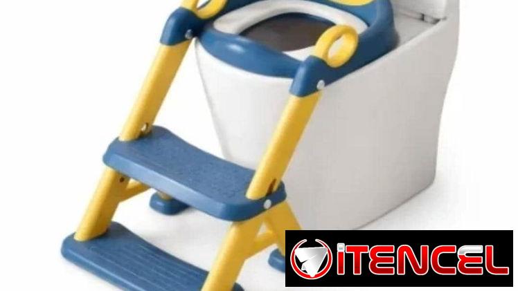 Asiento reductor con escalera para inodoro
