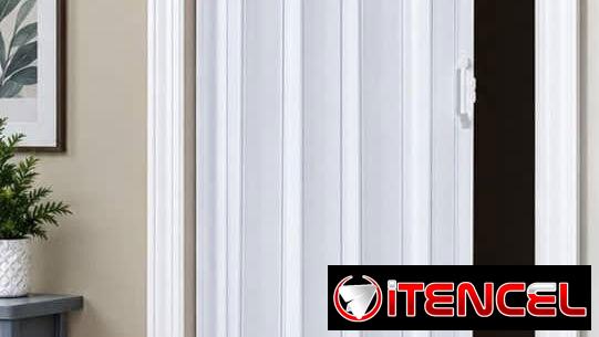 Puertas correderas plegables blancas medidas :2.03×1.00